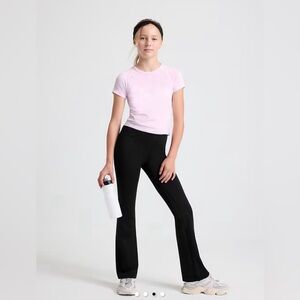 Athleta Girls Black Flared Leggings